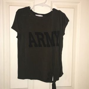 Small Green "ARMY" tee shirt